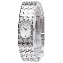 ディオール ミスディオール シェル文字盤 腕時計 D70-100 クオーツ ホワイト文字盤 ステンレススチール レディース Dior 【中古】