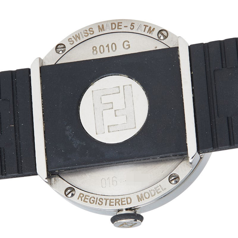 フェンディ ブースラ 腕時計 8010G クオーツ ピンク文字盤 ラバー レディース FENDI 【中古】