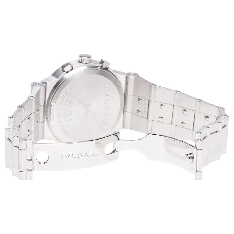 ブルガリ ディアゴノ スポーツ 腕時計 CH35S 自動巻き ブラック文字盤 ステンレススチール メンズ BVLGARI 【中古】