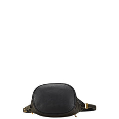 バーバリー ノバチェック シャドーホース ワンショルダーバッグ ブラック レザー レディース BURBERRY 【中古】