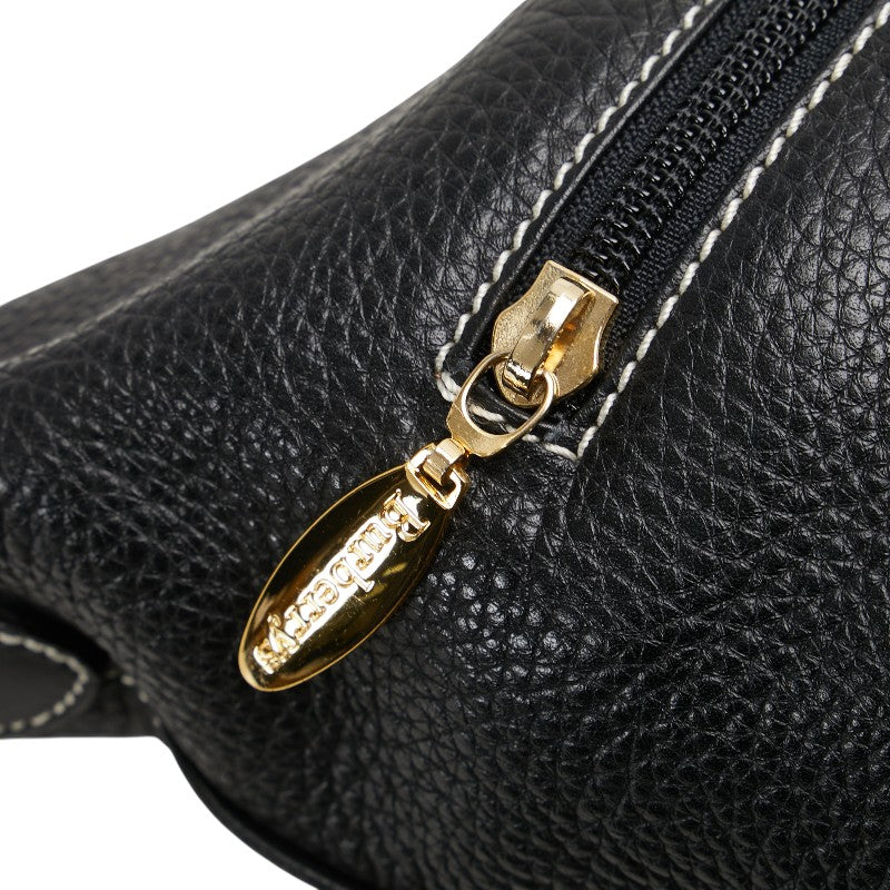 バーバリー ノバチェック シャドーホース ワンショルダーバッグ ブラック レザー レディース BURBERRY 【中古】