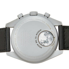 オメガ × スウォッチ スピードマスター ムーンスウォッチ MISSION TO THE MOON 腕時計 S033M100 クオーツ ブラック文字盤 セラミック ナイロン メンズ OMEGA 【中古】