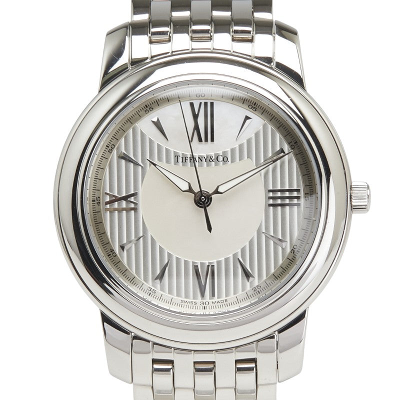 ティファニー マーク 腕時計 Z0046.17.10A91A00A クオーツ シルバー文字盤 ステンレススチール メンズ TIFFANY&Co. 【中古】
