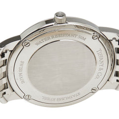 ティファニー マーク 腕時計 Z0046.17.10A91A00A クオーツ シルバー文字盤 ステンレススチール メンズ TIFFANY&Co. 【中古】