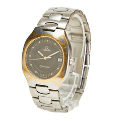 オメガ シーマスター ポラリス 腕時計 クオーツ グレー文字盤 ステンレススチール メッキ メンズ OMEGA 【中古】