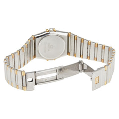 オメガ コンステレーション 腕時計 クオーツ ゴールド文字盤 ステンレススチール メッキ レディース OMEGA 【中古】