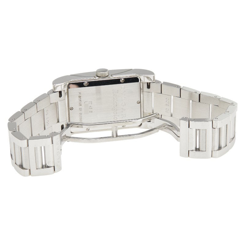 ブルガリ レッタンゴロ 腕時計 RT45S 自動巻き ホワイト文字盤 ステンレススチール メンズ BVLGARI 【中古】