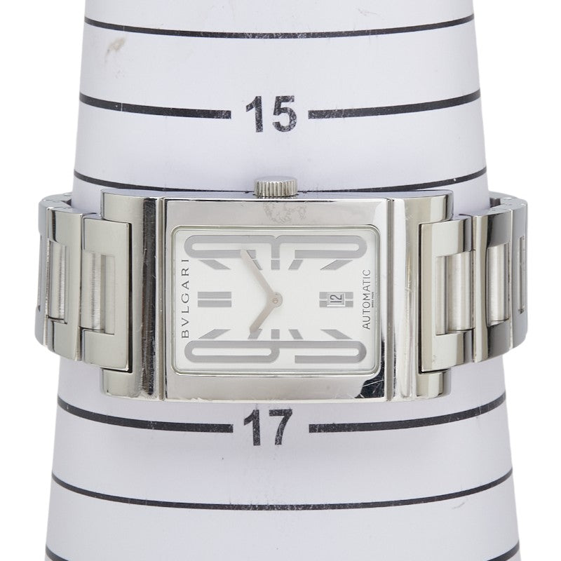 ブルガリ レッタンゴロ 腕時計 RT45S 自動巻き ホワイト文字盤 ステンレススチール メンズ BVLGARI 【中古】