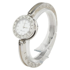 ブルガリ ビーゼロワン 12Pダイヤ 腕時計 BZ22S クオーツ ホワイト文字盤 ステンレススチール レディース BVLGARI 【中古】
