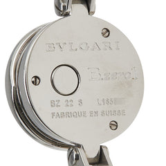 ブルガリ ビーゼロワン 12Pダイヤ 腕時計 BZ22S クオーツ ホワイト文字盤 ステンレススチール レディース BVLGARI 【中古】