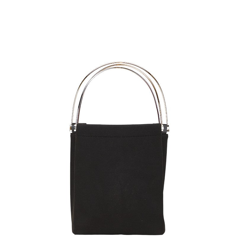 カルティエ トリニティバッグ ハンドバッグ ブラック ウレタン メッキ レディース CARTIER 【中古】