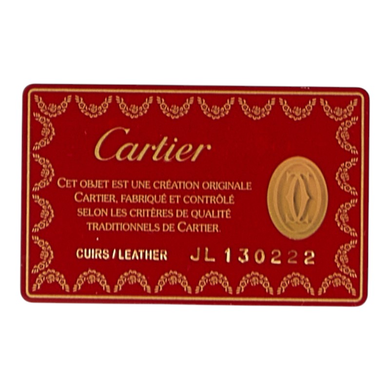 カルティエ トリニティバッグ ハンドバッグ ブラック ウレタン メッキ レディース CARTIER 【中古】