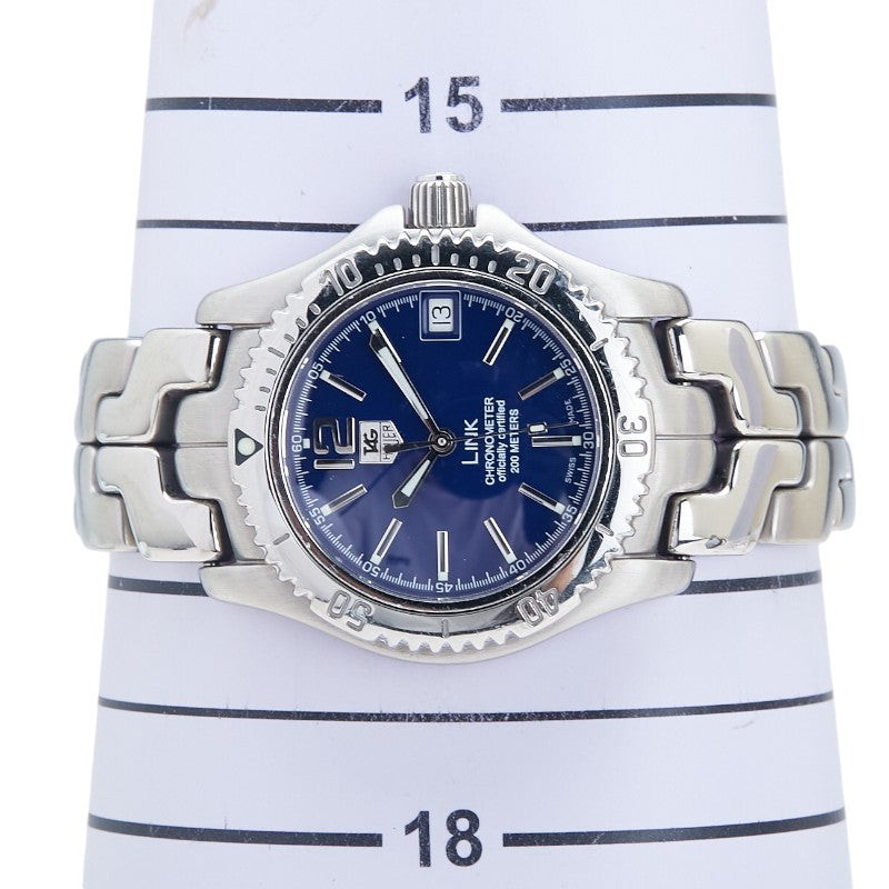 タグホイヤー リンク 腕時計 WT5212-0 自動巻き ネイビー文字盤 ステンレススチール メンズ TAG HEUER 【中古】