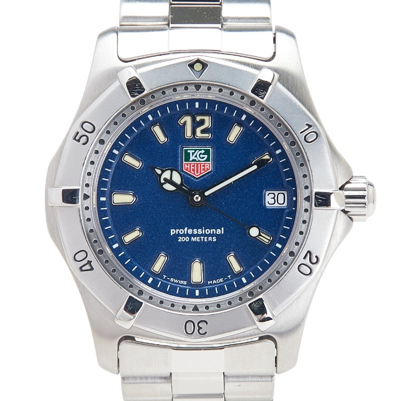 タグホイヤー 2000シリーズ プロフェッショナル200M 腕時計 WK1213 クオーツ ネイビー文字盤 ステンレススチール メンズ TAG HEUER 【中古】