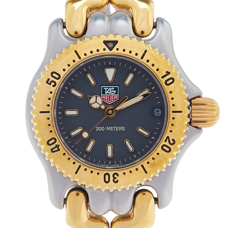 タグホイヤー セル 腕時計 S95.208M クオーツ グレー文字盤 ステンレススチール メッキ レディース TAG HEUER 【中古】