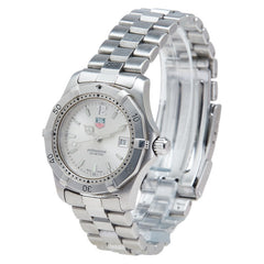 タグホイヤー プロフェッショナル200 腕時計 WK1312-1 クオーツ シルバー文字盤 ステンレススチール レディース TAG HEUER 【中古】