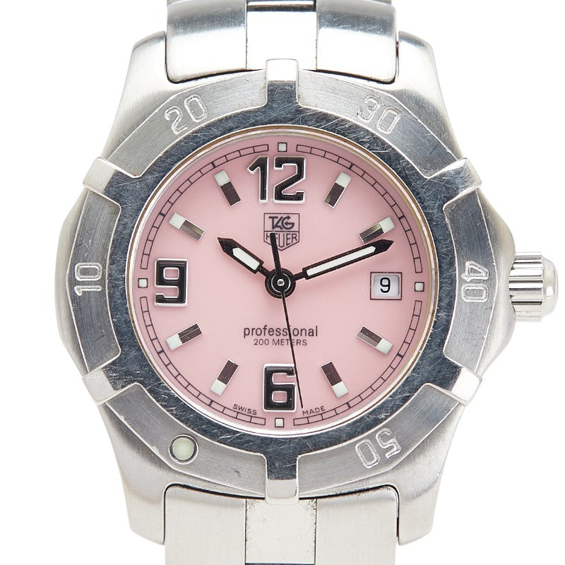 タグホイヤー エクスクルーシブ 腕時計 WN1319 クオーツ ピンク文字盤 ステンレススチール レディース TAG HEUER 【中古】