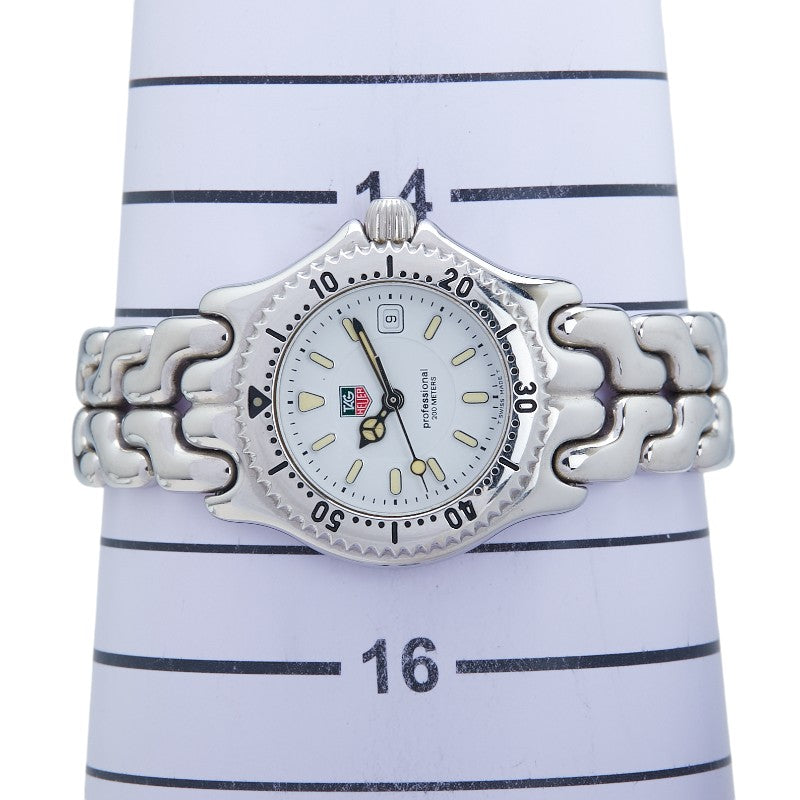 タグホイヤー セル 腕時計 WG1310-2 クオーツ ホワイト文字盤 ステンレススチール レディース TAG HEUER 【中古】