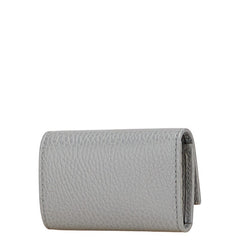 グッチ プチマーモント ダブルＧ ロゴ キーケース 456118 グレー レザー レディース GUCCI 【中古】