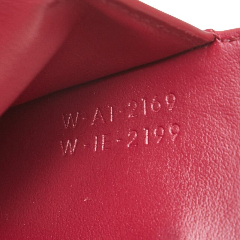 セリーヌ スモール トリフォルドウォレット 三つ折り財布 パープル系 レザー レディース CELINE 【中古】