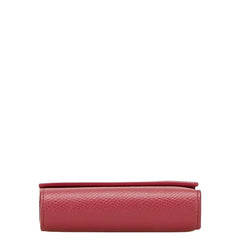 セリーヌ スモール トリフォルドウォレット 三つ折り財布 パープル系 レザー レディース CELINE 【中古】