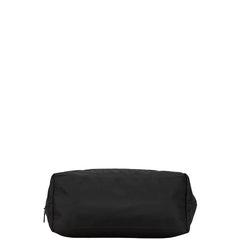 プラダ 三角ロゴプレート ハンドバッグ トートバッグ VR4377 ブラック ナイロン レザー レディース PRADA 【中古】