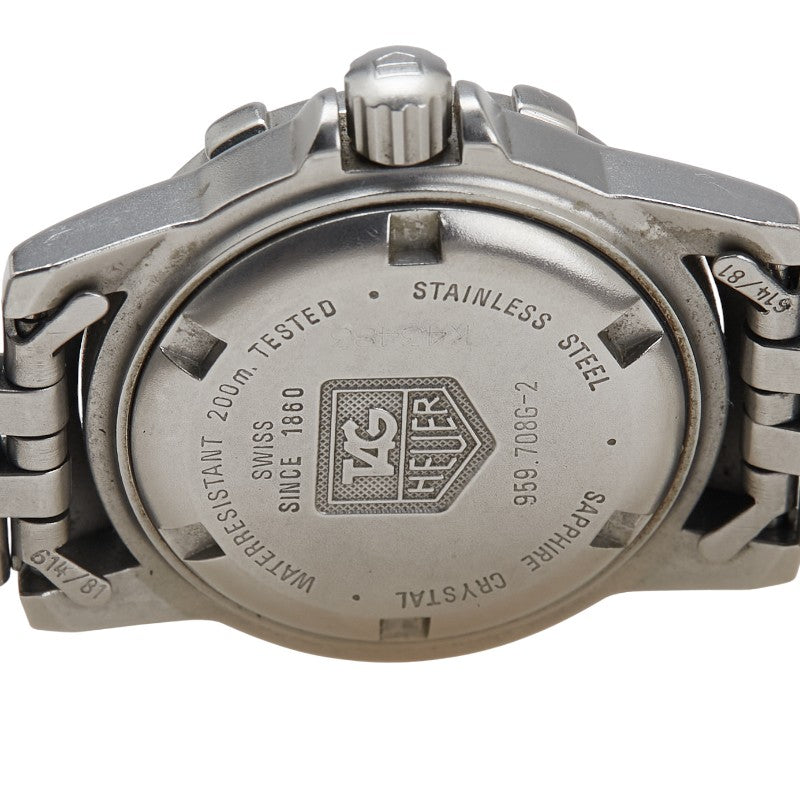 タグホイヤー プロフェッショナル 腕時計 959.708G-2 クオーツ グレー文字盤 ステンレススチール レディース TAG HEUER 【中古】