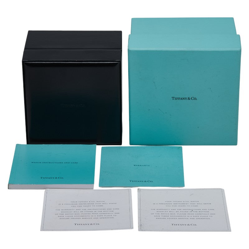 ティファニー アトラス 腕時計 クオーツ シルバー文字盤 SV925 シルバー レザー レディース TIFFANY&Co. 【中古】