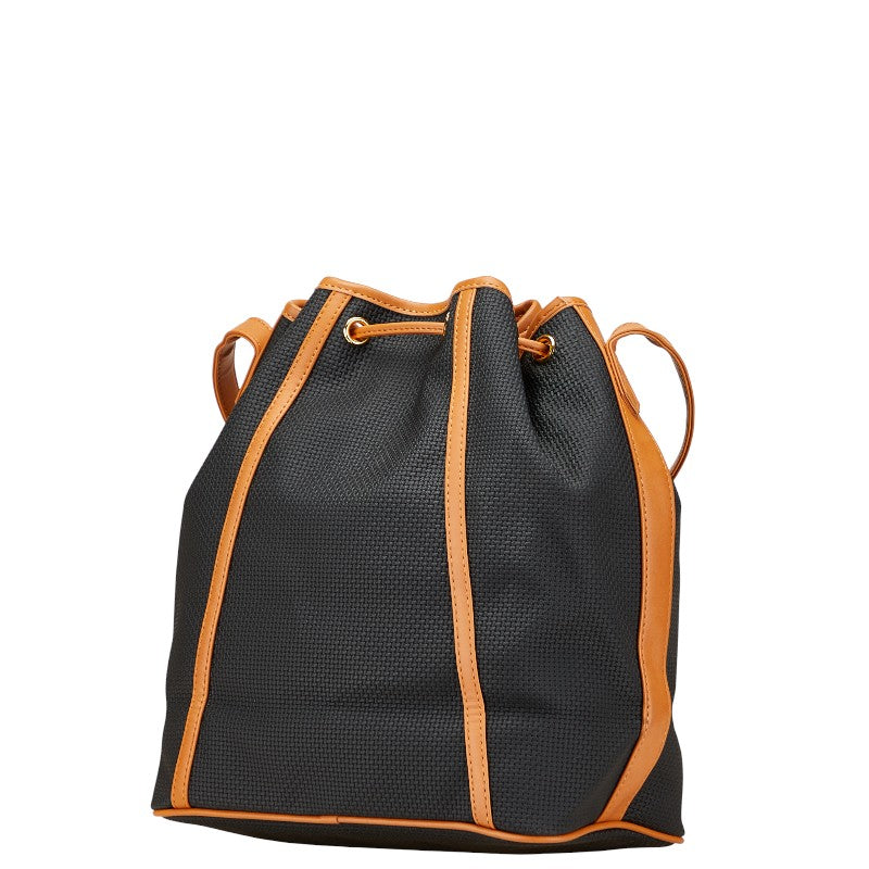 サンローラン 斜め掛け ショルダーバッグ ブラック ブラウン PVC レザー レディース SAINT LAURENT 【中古】
