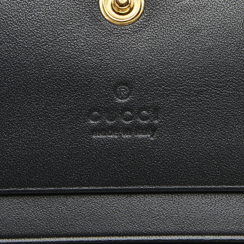 グッチ ビープリント GGスプリーム 二つ折り財布 508757 ベージュ ブラウン ゴールド PVC レディース GUCCI 【中古】