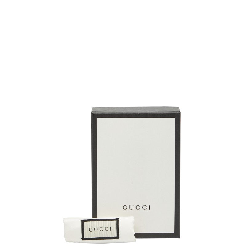 グッチ ビープリント GGスプリーム 二つ折り財布 508757 ベージュ ブラウン ゴールド PVC レディース GUCCI 【中古】