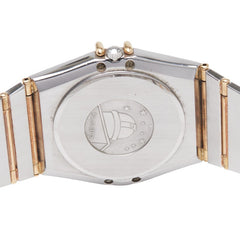 オメガ コンステレーション デイデイト 腕時計 クオーツ ゴールド文字盤 ステンレススチール イエローゴールド メンズ OMEGA 【中古】