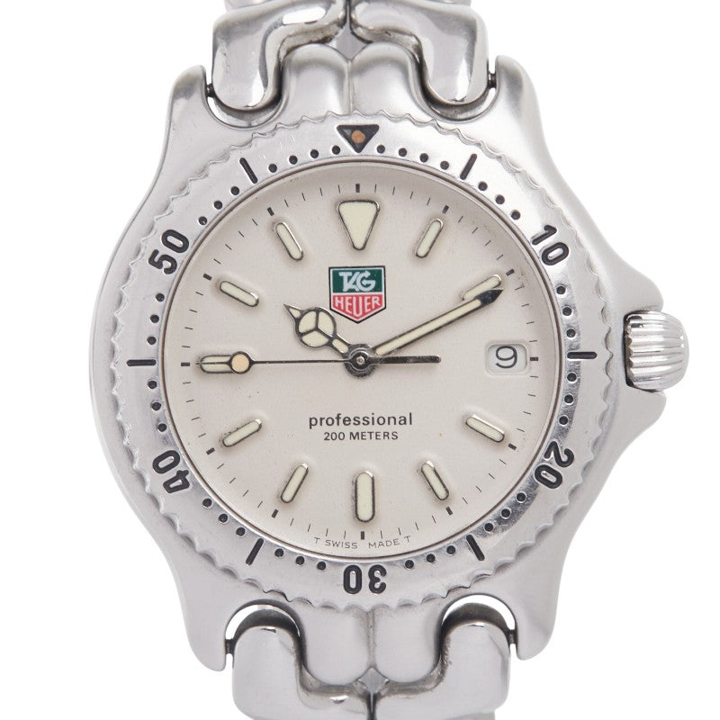 タグホイヤー セル 腕時計 S99.013 クオーツ ホワイト文字盤 ステンレススチール メンズ TAG HEUER 【中古】