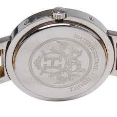 エルメス クリッパー 腕時計 クオーツ ホワイト文字盤 ステンレススチール メッキ レディース HERMES 【中古】