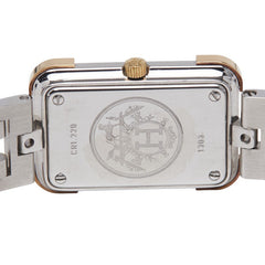 エルメス クロアジュール 腕時計 CR1.220 クオーツ ゴールド文字盤 ステンレススチール メッキ レディース HERMES 【中古】