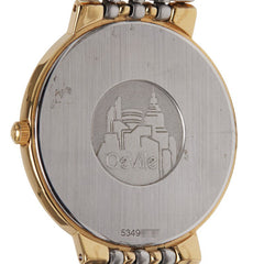 オメガ デビル 腕時計 クオーツ ゴールド文字盤 ステンレススチール メッキ レディース OMEGA 【中古】