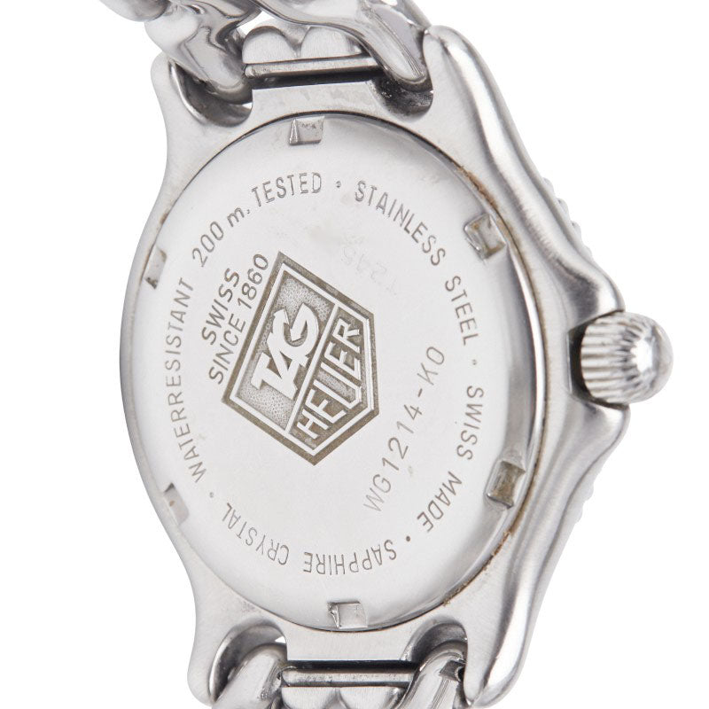 タグホイヤー セル 腕時計 WG1214-K0 クオーツ ブラック文字盤 ステンレススチール ボーイズ TAG HEUER 【中古】