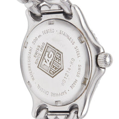 タグホイヤー セル 腕時計 WG1214-K0 クオーツ ブラック文字盤 ステンレススチール ボーイズ TAG HEUER 【中古】