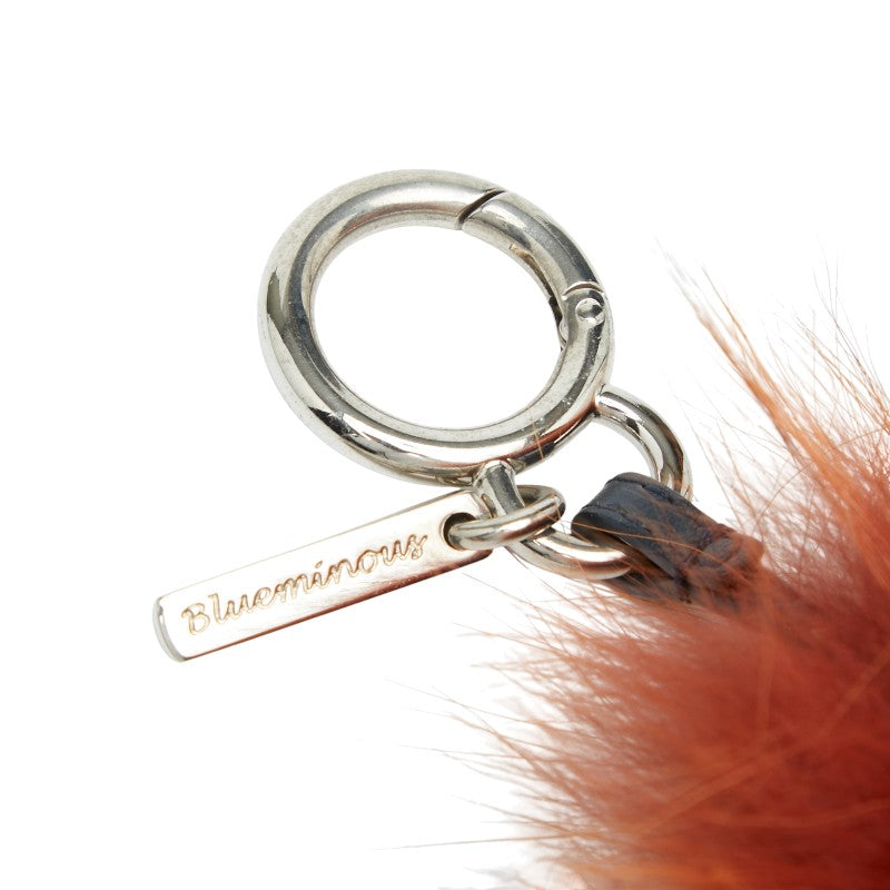 フェンディ バッグバグズ モンスター バッグチャーム キーホルダー ブラウン マルチカラー ファー レザー レディース FENDI 【中古】
