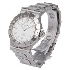 ブルガリ ディアゴノ スポーツ 腕時計 LCV29S 自動巻き ホワイト文字盤 ステンレススチール レディース BVLGARI 【中古】