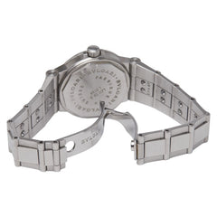 ブルガリ ディアゴノ スポーツ 腕時計 LCV29S 自動巻き ホワイト文字盤 ステンレススチール レディース BVLGARI 【中古】