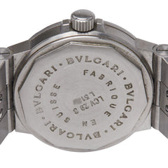 ブルガリ ディアゴノ スポーツ 腕時計 LCV29S 自動巻き ホワイト文字盤 ステンレススチール レディース BVLGARI 【中古】
