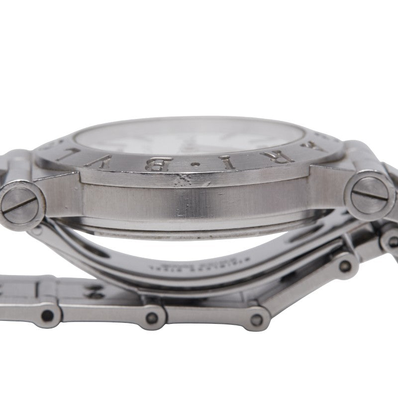 ブルガリ ディアゴノ スポーツ 腕時計 LCV29S 自動巻き ホワイト文字盤 ステンレススチール レディース BVLGARI 【中古】