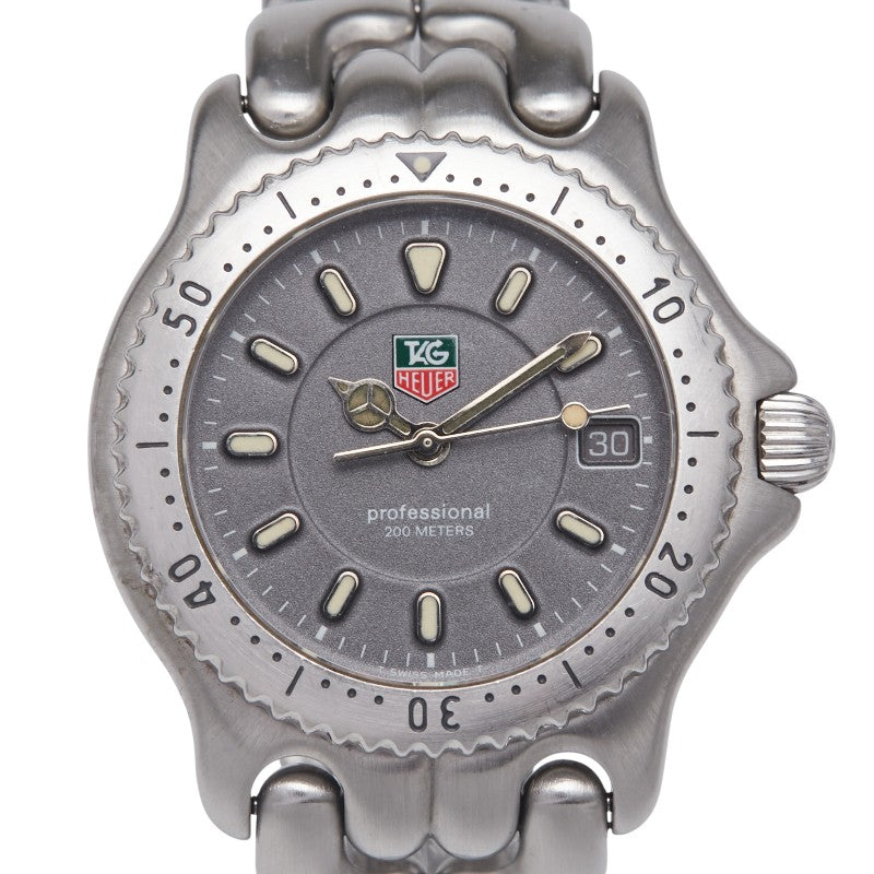 タグホイヤー セル 腕時計 WG1213-K0 クオーツ グレー文字盤 ステンレススチール ボーイズ TAG HEUER 【中古】