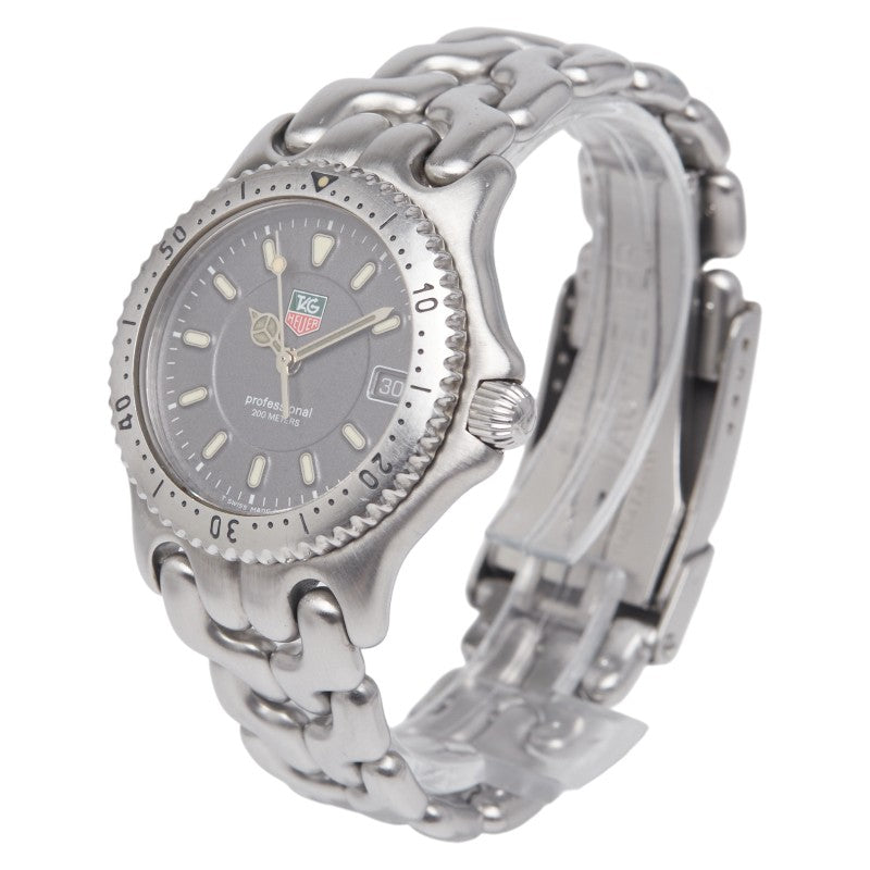 タグホイヤー セル 腕時計 WG1213-K0 クオーツ グレー文字盤 ステンレススチール ボーイズ TAG HEUER 【中古】