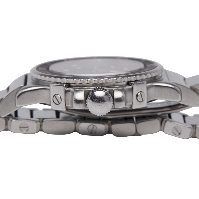 ティファニー ダイバー クラシック 腕時計 L 0711 クオーツ ブラック文字盤 ステンレススチール レディース TIFFANY&Co. 【中古】