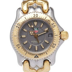 タグホイヤー セル 腕時計 WG1420-0 クオーツ グレー文字盤 ステンレススチール メッキ レディース TAG HEUER 【中古】