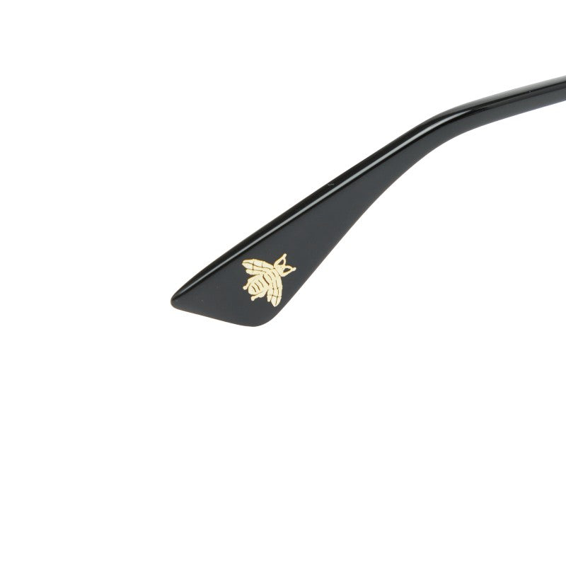 グッチ バンブルビー サングラス ラウンド グラデーションレンズ GG0061S ブラック ゴールド プラスチック レディース GUCCI 【中古】