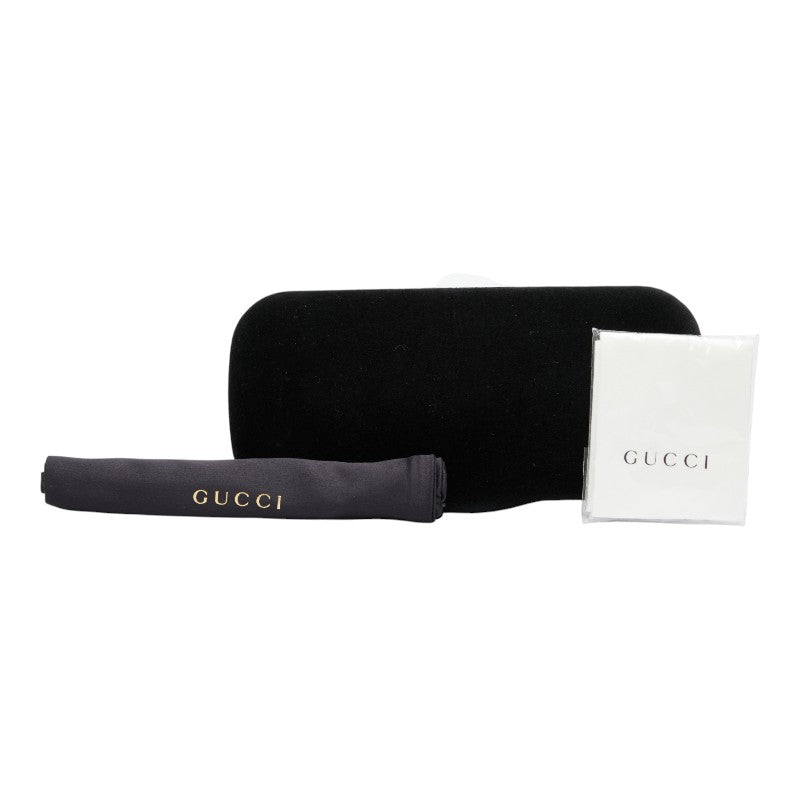 グッチ バンブルビー サングラス ラウンド グラデーションレンズ GG0061S ブラック ゴールド プラスチック レディース GUCCI 【中古】