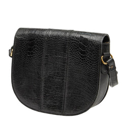 サンローラン 斜め掛け ショルダーバッグ ブラック レザー レディース SAINT LAURENT 【中古】